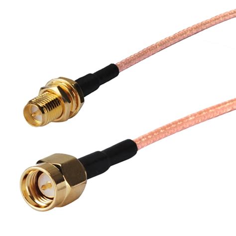 Rf 同轴跳线天线电缆组件 Sma Male To Rp Sma Female Pigtail Cable Rf Rg316 Buy