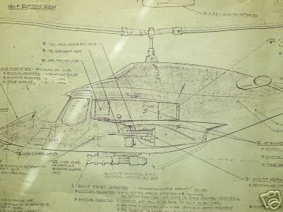 AirWolf Helicopter blueprints plans TV series | #21889827