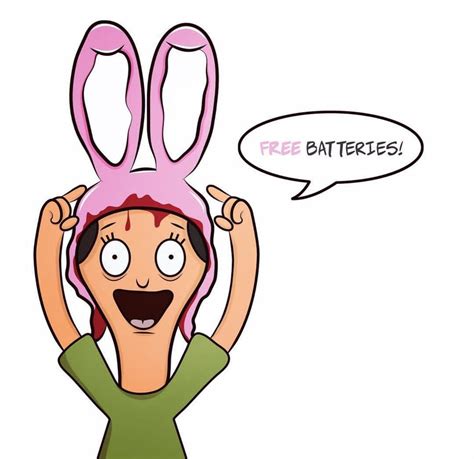 Louise Belcher X Energizer Bunny • Bobs Burgers Bobs Burgers Louise