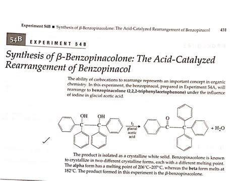 Solved Please Help With This Lab Of Pinacol Chegg