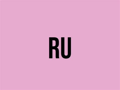 ru  meaning    fluentslang