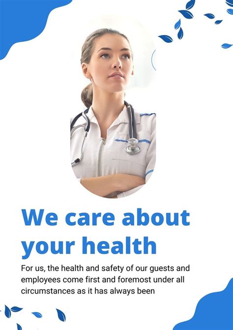 Blue And White Modern Health Doctor Poster Template Health Doctors