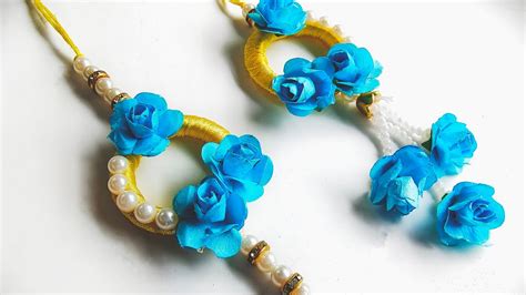 Bhaiya Bhabhi Rakhi Floral Rakhi Making Idea Rakhi Making Idea At