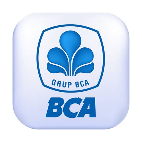 bank bca square rounded logo  png