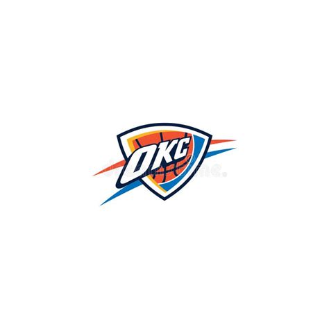 Okc Thunder Logo Editorial Illustrative on White Background Editorial ...