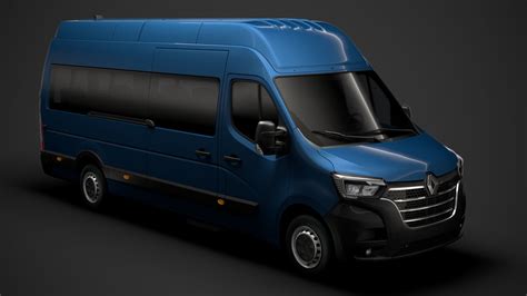 Renault Master L3H2 Van 2020 3D Model 129 3dm 3ds C4d Fbx Lwo