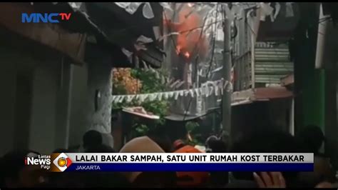 Akibat Bakar Sampah Tak Diawasi Rumah Kontrakan Di Jakbar Terbakar