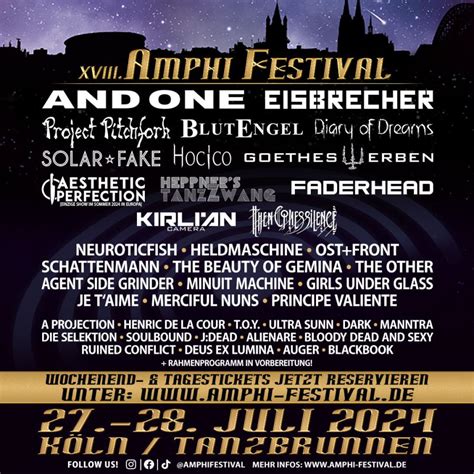 Amphi Festival 2024 - Ablauf/Zeitplan