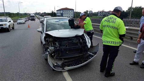 Samsun da Zincirleme Trafik Kazası Haberler