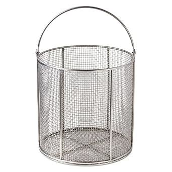 AnySizeBasket AZN 090RND090 C02S Round Stainless Steel Mesh Basket With