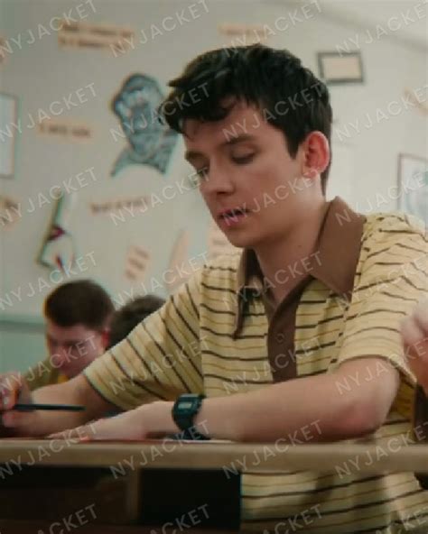 Get Sex Education S Asa Butterfield Striped Shirt At Off