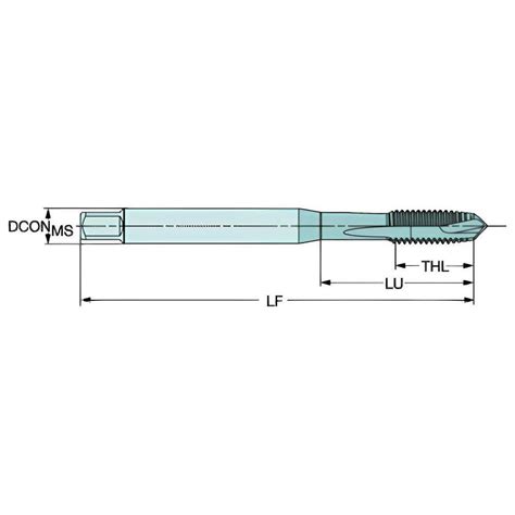 Sandvik Coromant Spiral Point Tap M X Metric Flutes Plug