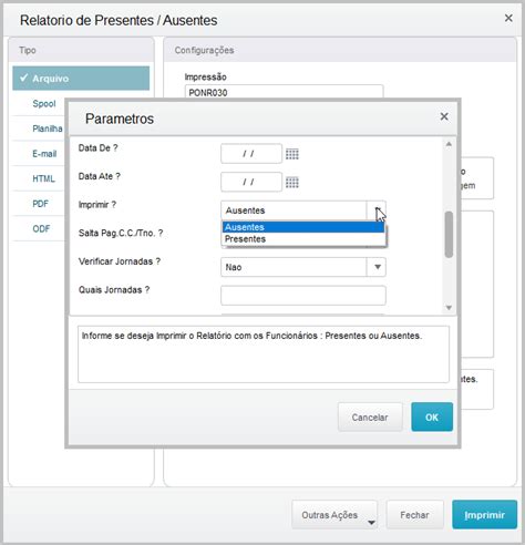 RH Linha Protheus PON Funcionalidade do Relatório de Presentes e