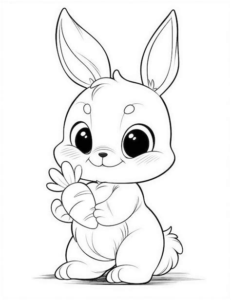 43 Cute Bunny Coloring Pages For Kids And Adults - Our Mindful Life in ...