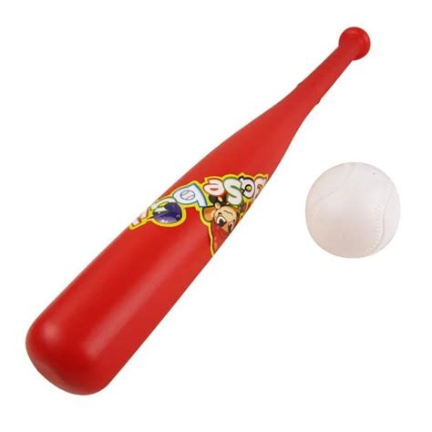 Kids Plastic Baseball Bat Toys Indoor Soft Super Safe T Ball Set For