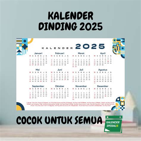 Jual Kalender 2025 Ukuran A5 Kalender Planner Kalender Meja