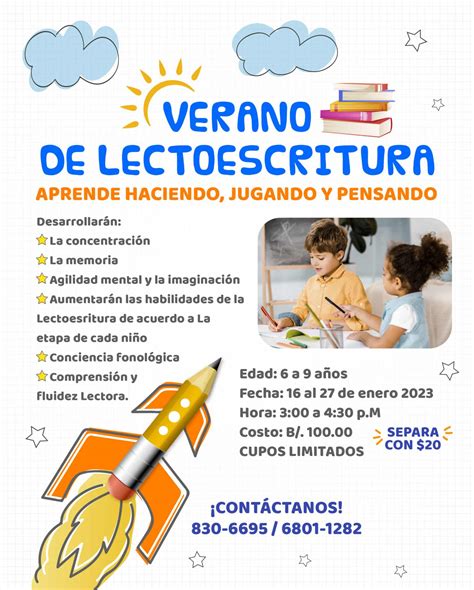 Verano De Lectoescritura Casa Tigritos Cursos Y Actividades