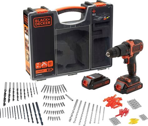 Black Decker Akku Schlagbohrschrauber Bdchd Boa Set Tlg