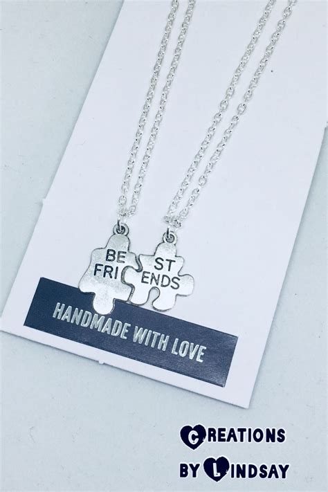 Best Friends Charm Necklaces Set Of 2 Necklaces Pendant Etsy