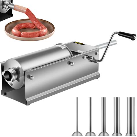 Vevor Horizontal Sausage Stuffer L Lbs Manual Sausage Maker With