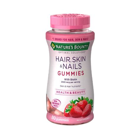 Nature S Bounty Hair Skin And Nails 80 Gummies Mundo Verde Hn