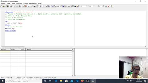 Algoritmo Visualg Operações Matemática Prof Ederson Gomes YouTube