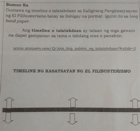 Timeline Ng Kasaysayan Ng El Filibusterismo Brainlyph