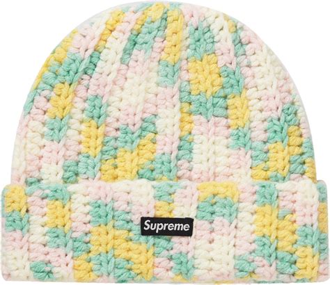 Supreme Crochet Beanie Yellow Novelship