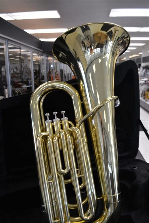 Schiller 3 Valve Upright Tuba Gold Jim Laabs Music Store