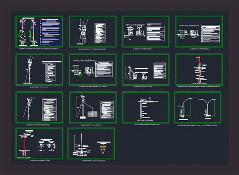 Poste De Luz En Autocad Librer A Cad