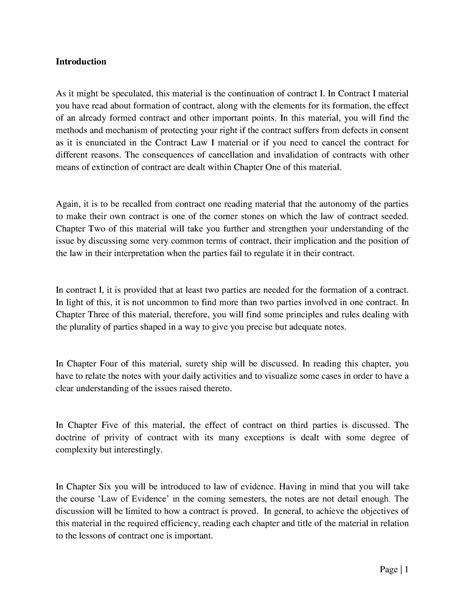 Body - contract law body - Introduction As it might be speculated, this