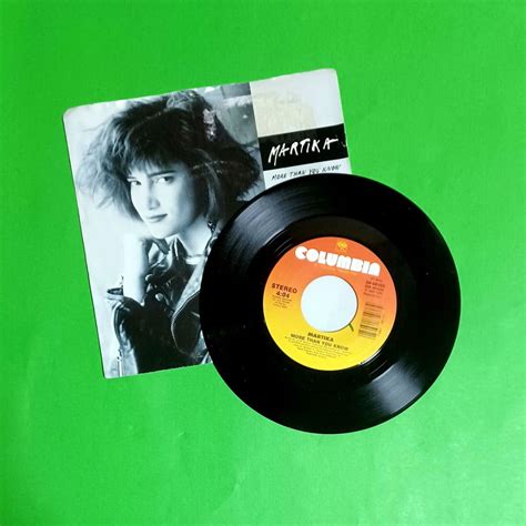 Vinyl 7 Martika More Than You Know Hobbies And Toys Music And Media Vinyls On Carousell