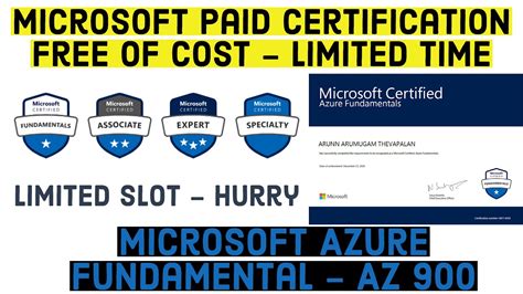 Free Microsoft Certification Courses Azure Fundamentals Free Training