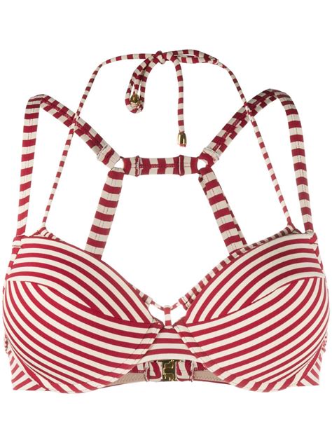 Marlies Dekkers Striped Push Up Bikini Top Farfetch