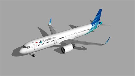 Garuda Indonesia Airbus A321 Neo 1 3D Warehouse