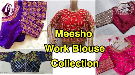 Meesho Work blouse collection || Readymade Blouses || New Collections ...