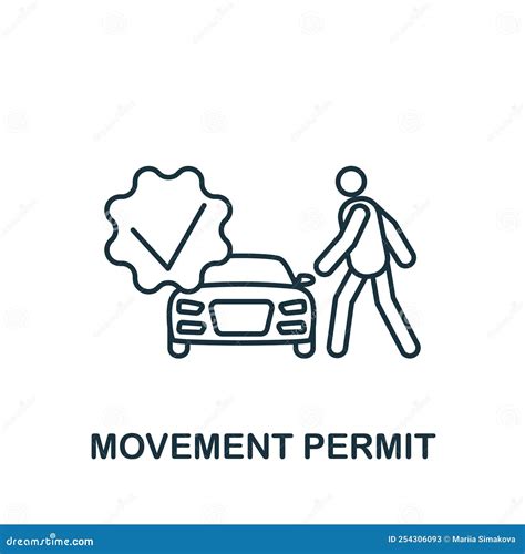 Movement Permit Icon Line Simple Quarantine Icon For Templates Web