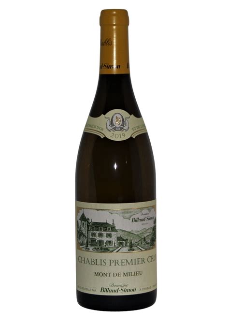 Domaine Billaud Simon Mont De Milieu Er Cru Pearl Chablis And