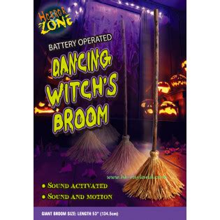 B O Sound Activated Dancing Witch Broom Box Rayland Industrial