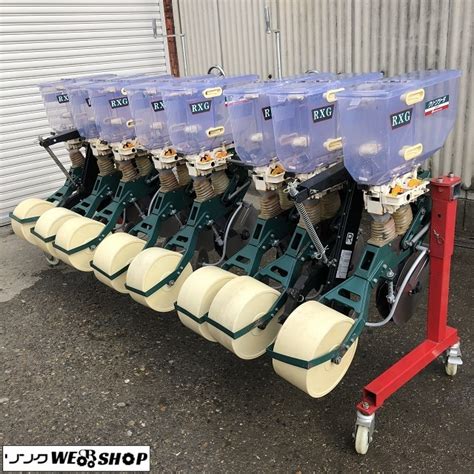 滋賀 アグリテクノ矢崎 RXG-U クリーンシーダ 8条 播種機 8連 種子 大麦 小麦 そば 肥料 キャスター付 トラクター 品 - 農業