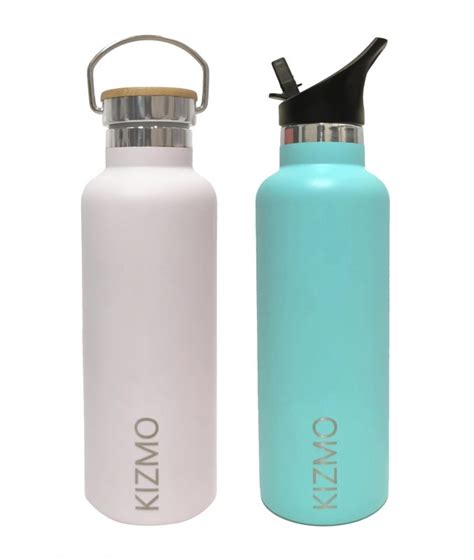 Insulated Water Bottle 600ml Stainless Steel Double Wall Bottle Kizmo