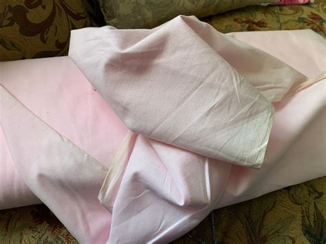 Vintage Solid Pink Cotton Muslin Fabric X Bty By Etsy