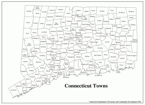 Printable Map Of Connecticut - Free Printable Maps