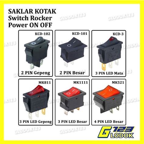 Jual Saklar Power Switch Tombol On Off Mini Roker Rocker Besar