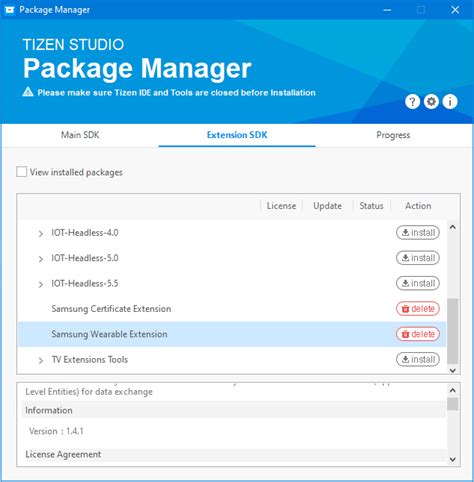 * Tizen Studio, Emulator RUN - EXTRA PACKAGE INSTALLATION FILED! Sap ...