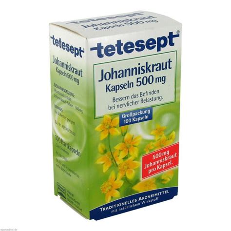 Tetesept Johanniskraut 500 Mg Kapseln 100 St Preisvergleich Pzn