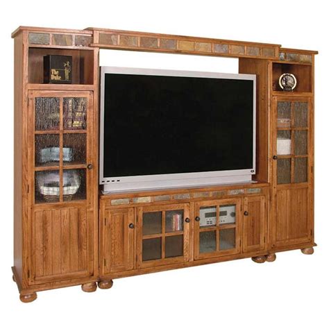 Sunny Designs Sedona Rustic Oak Entertainment Wall Conlins Furniture