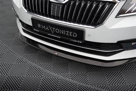 Front Splitter V 1 Skoda Superb Mk3 Gloss Black Our Offer Skoda