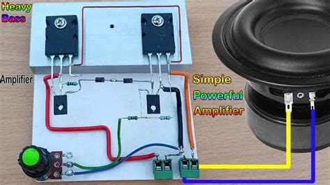 Simple Powerful Diy Heavy Bass Amplifier How To Make Amplifier