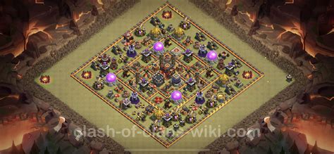 Best Anti 2 Stars War Base Th10 With Link Hybrid 2023 Town Hall Level 10 Cwl Base Copy 79